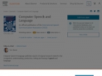 computer speech and language elsevier