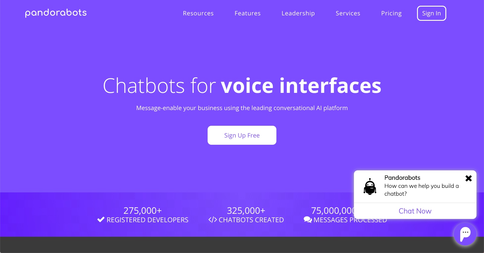 best ai chatbot tools - Pandorabots