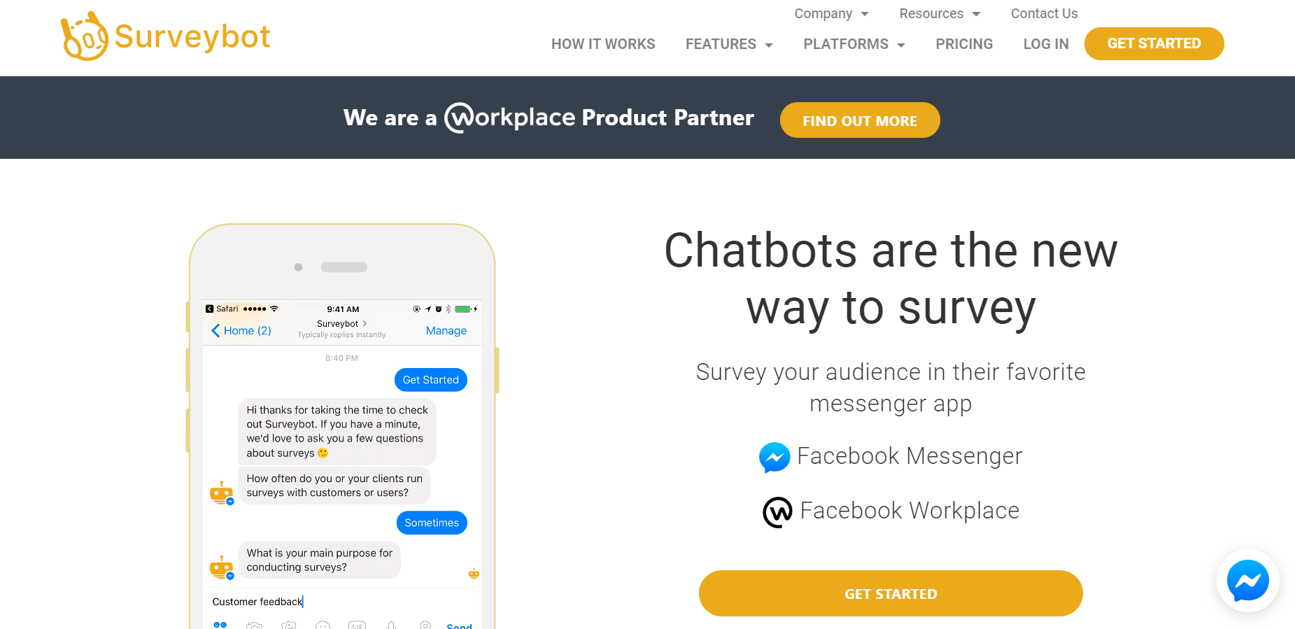 best chatbots for marketing - Surveybot