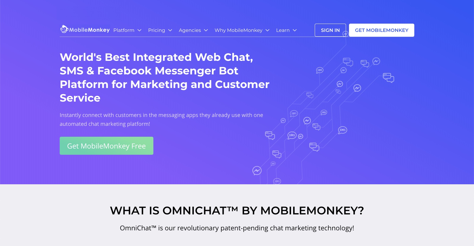 best customer service chatbot - MobileMonkey