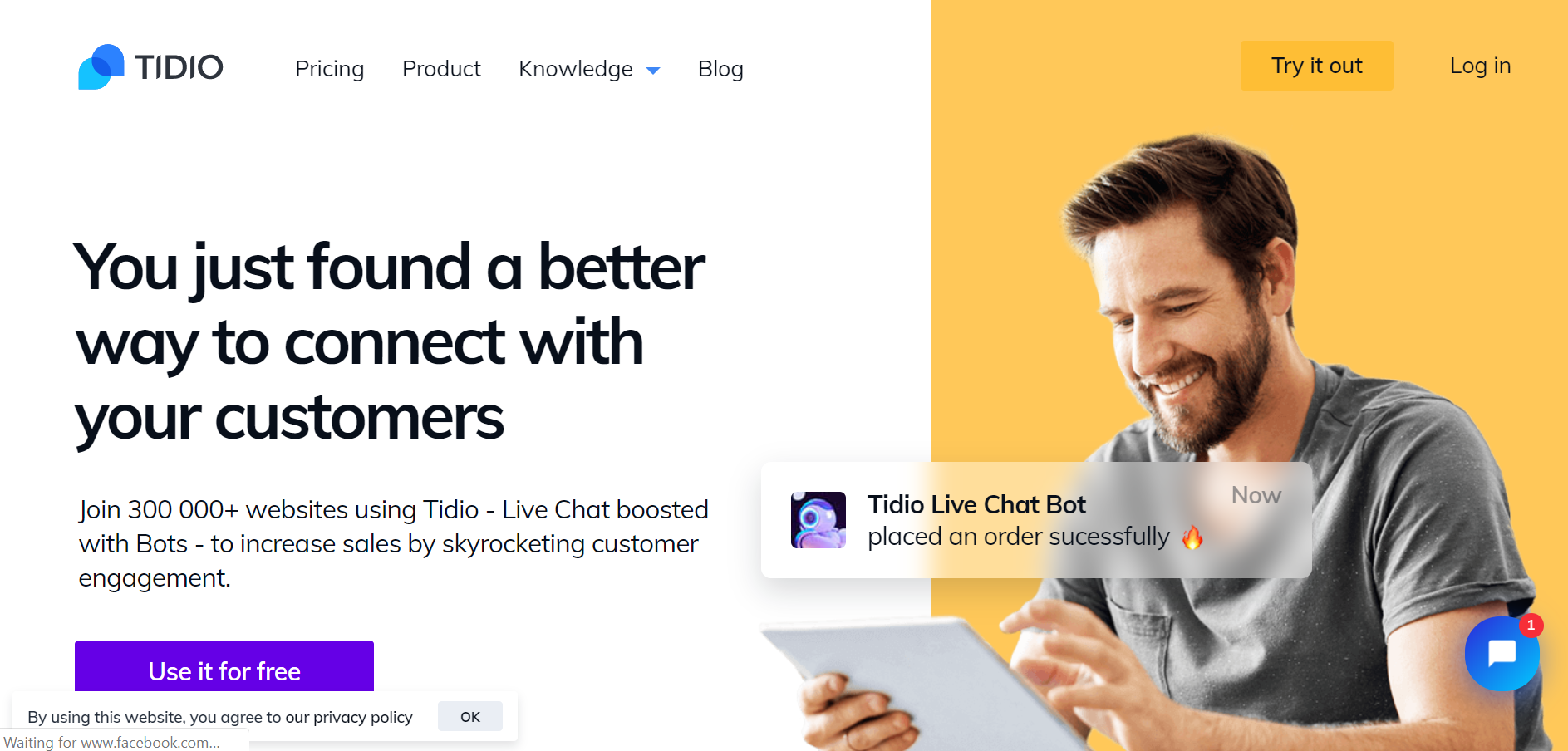 best ecommerce chatbot tools - Tidio