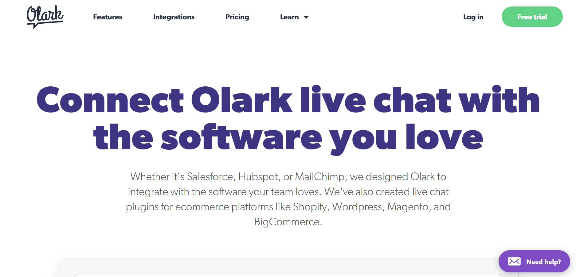 best live chat software - Olark