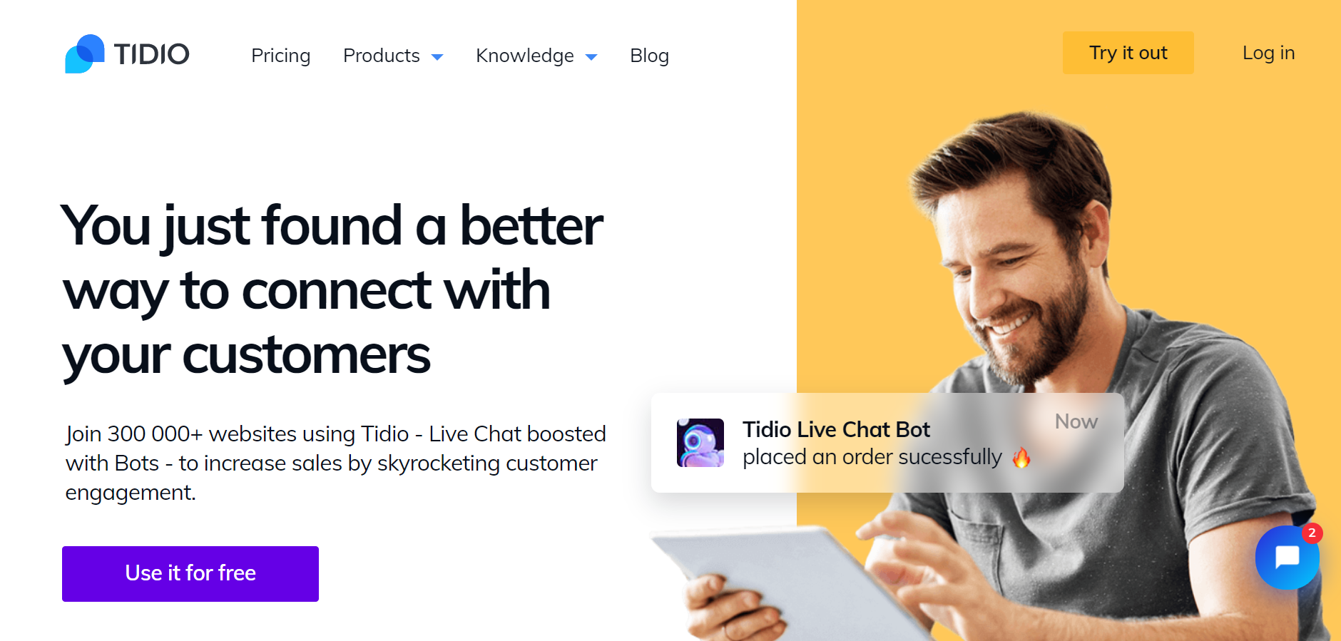 best live chat software - Tidio